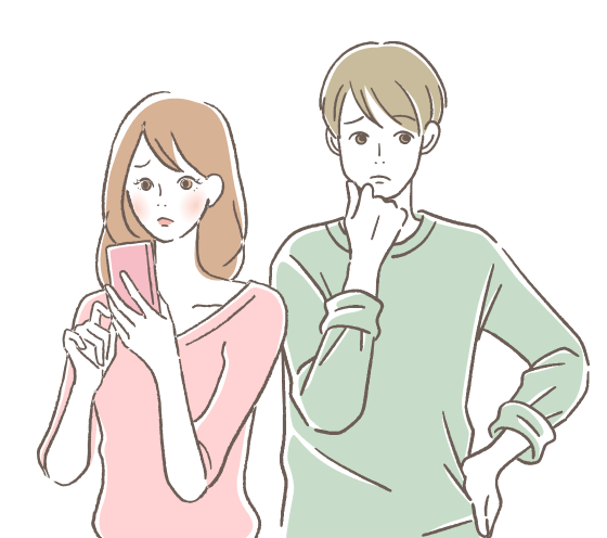 悩んでいる人のイメージ